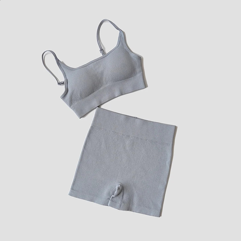 WAREBALL Seamless Yoga Set Female Womens Crop Top Bra Leggings 2PCS Women Outfit Fitness Gym Workout Shorts Sport Wear Gym Suit 250410