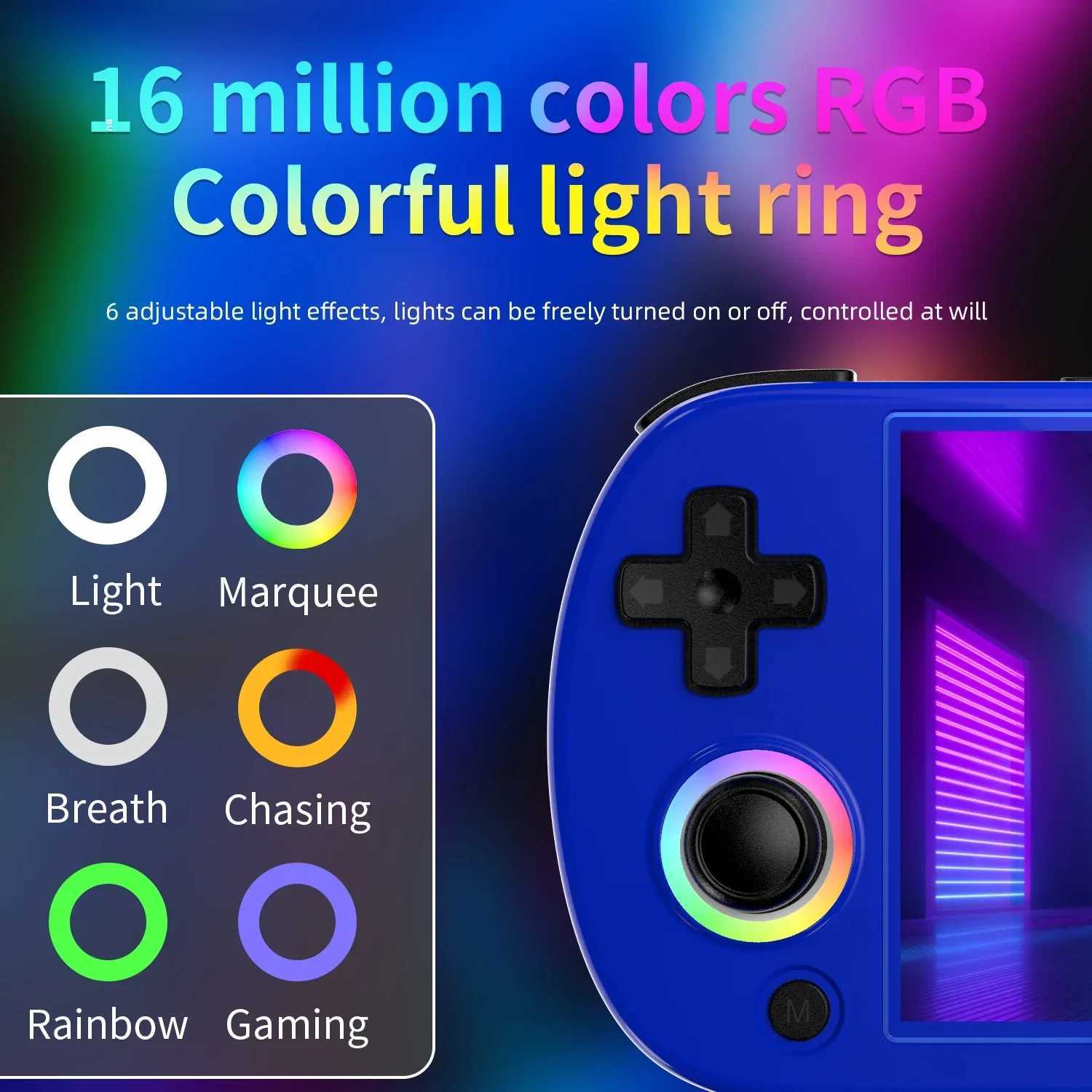ANBERNIC RG40XX H Handheld Game Console Linux System Joystick RGB Lighting Effect 256G 300 P Game Video Player Trimui ConsoleM251111