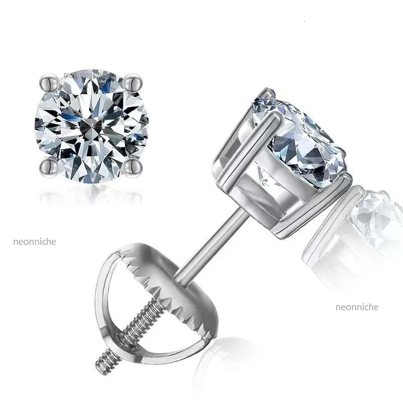 pass dia tester vvs moissanite designer for women sterg sier stud earrings gold plated mens screw back earring jewelry valentines day gift