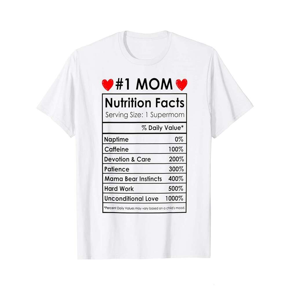Designer T shirt Mothers Day Gift Mom Birthday Gifts from Daughter Son 1 Mom - 220g T shits
