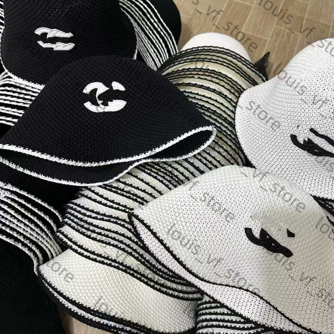 New Hollowed Fisherman Hat Womens Fashionable Casual Sun Protection Knitted Short Eave Breathable Bucket H250411