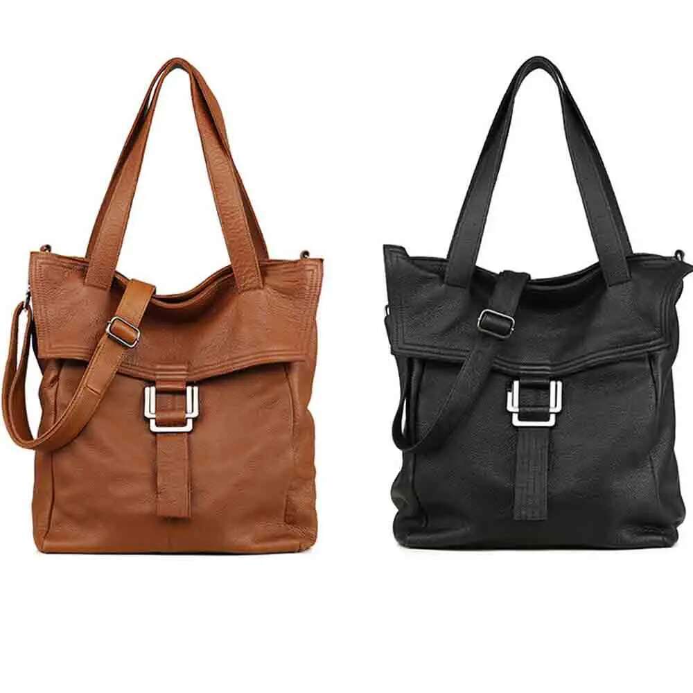 Motingsome Retro Roomy Winter New Women Bag Genuine Leather Large Shopper Handbag Shoulder Big Tote 2023