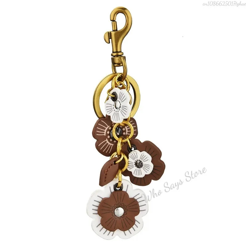 Leather Flower String Bag Pendant Keychain Armpit Bag Extended Flower Chain 251110