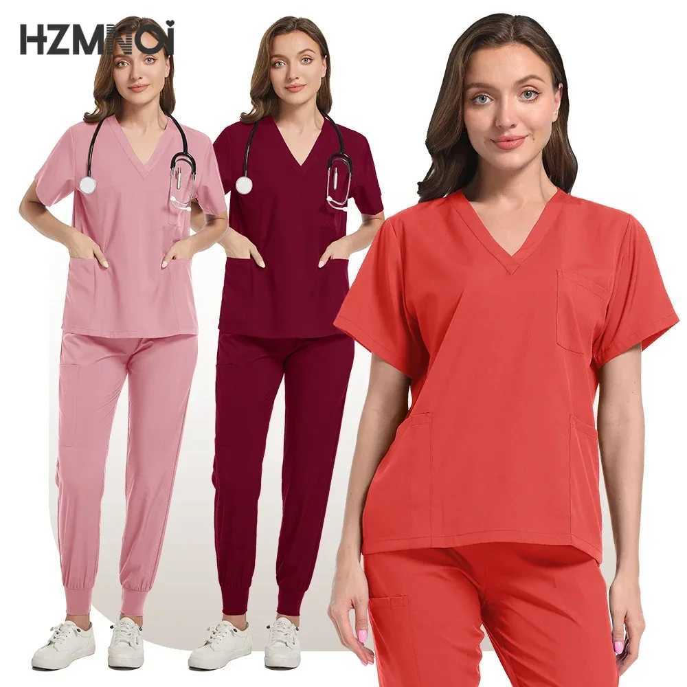 Doctors and Nurses in Beauty Sn Pet Hospital Dental Clinic and Operating Room Stylish Medical Work Uniform Set X250410
