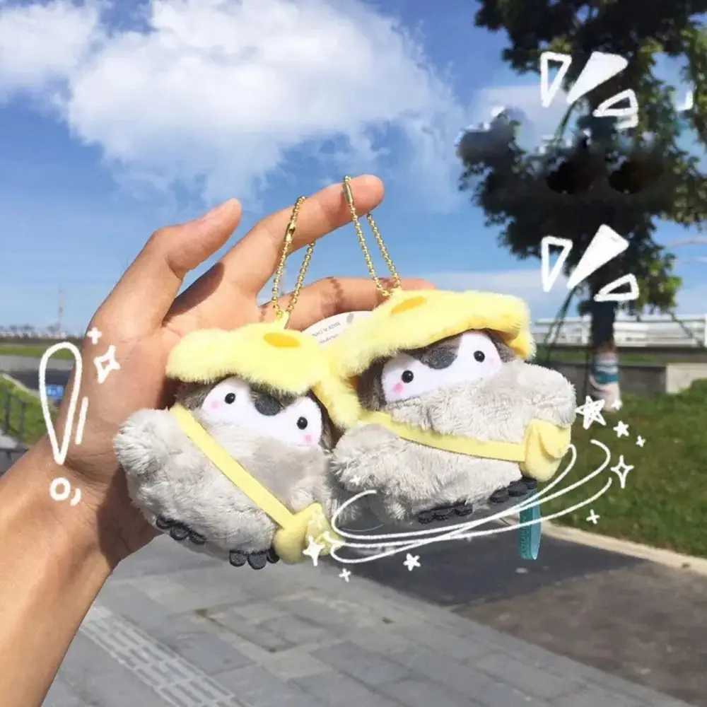 Cute Penguin Plush Key Ring Tourist Hat Penguin Key Chain Girl Gift Creative School Bag Key Chain W250411