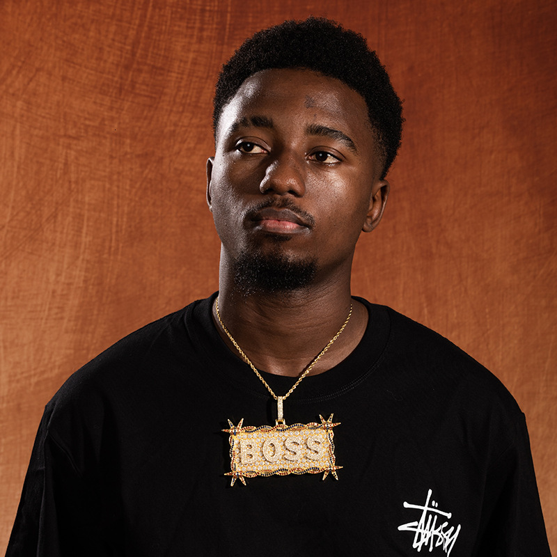 Thorn Large Rectangular Military Badge Custom Letter Pendant Necklace 14k Gold Copper Prong Iced Out Cubic Zircon Personalized Name Dog Tag Jewelry Ac