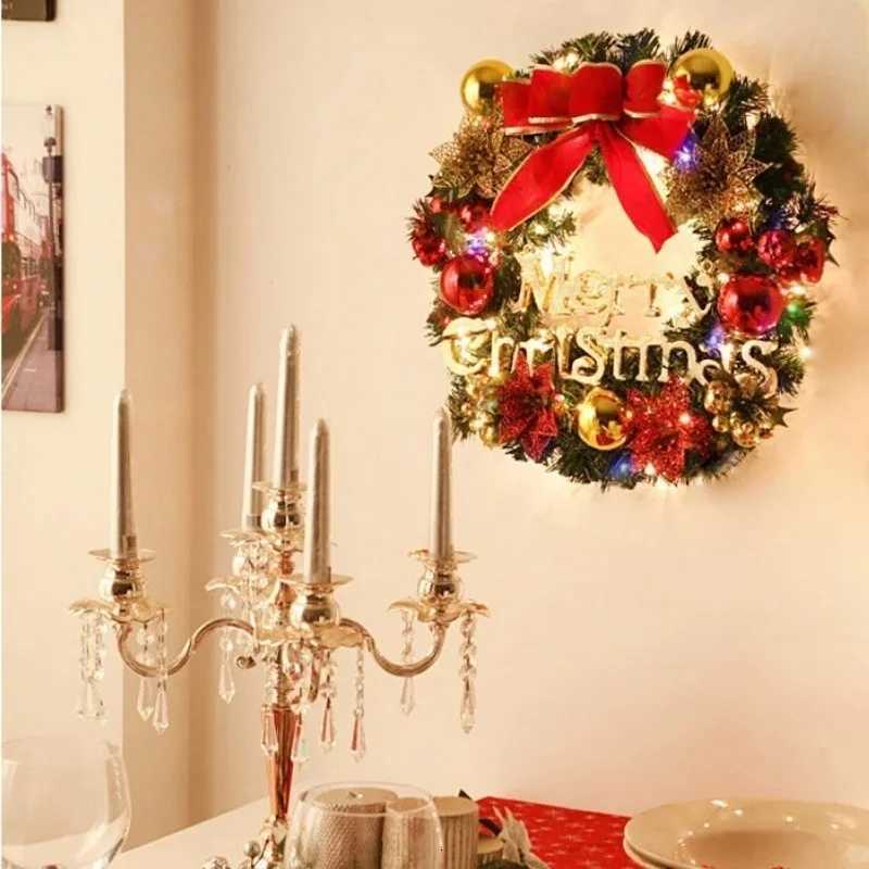 Christmas Decorations 30cm Christmas Wreath Artificial Wreath Door Hanging Window Props Background Christmas Tree AccessoriesM251115