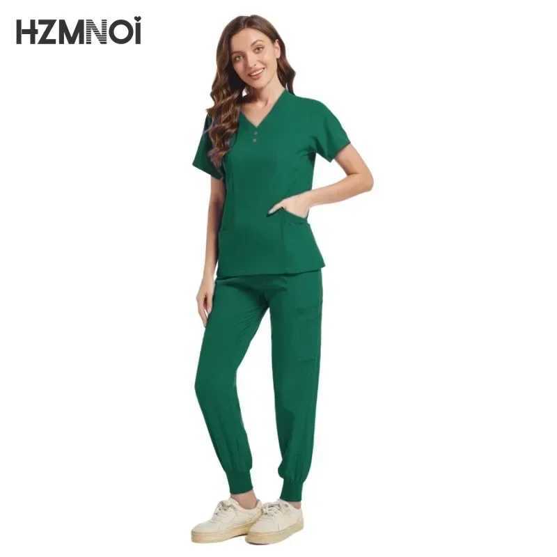 Scrub Hospital Uniform Medical Top Pants Nurse Uniform High Fashion Uniforms Nursing Scrubs Set Hot Sell Surgical Gowns X2504101