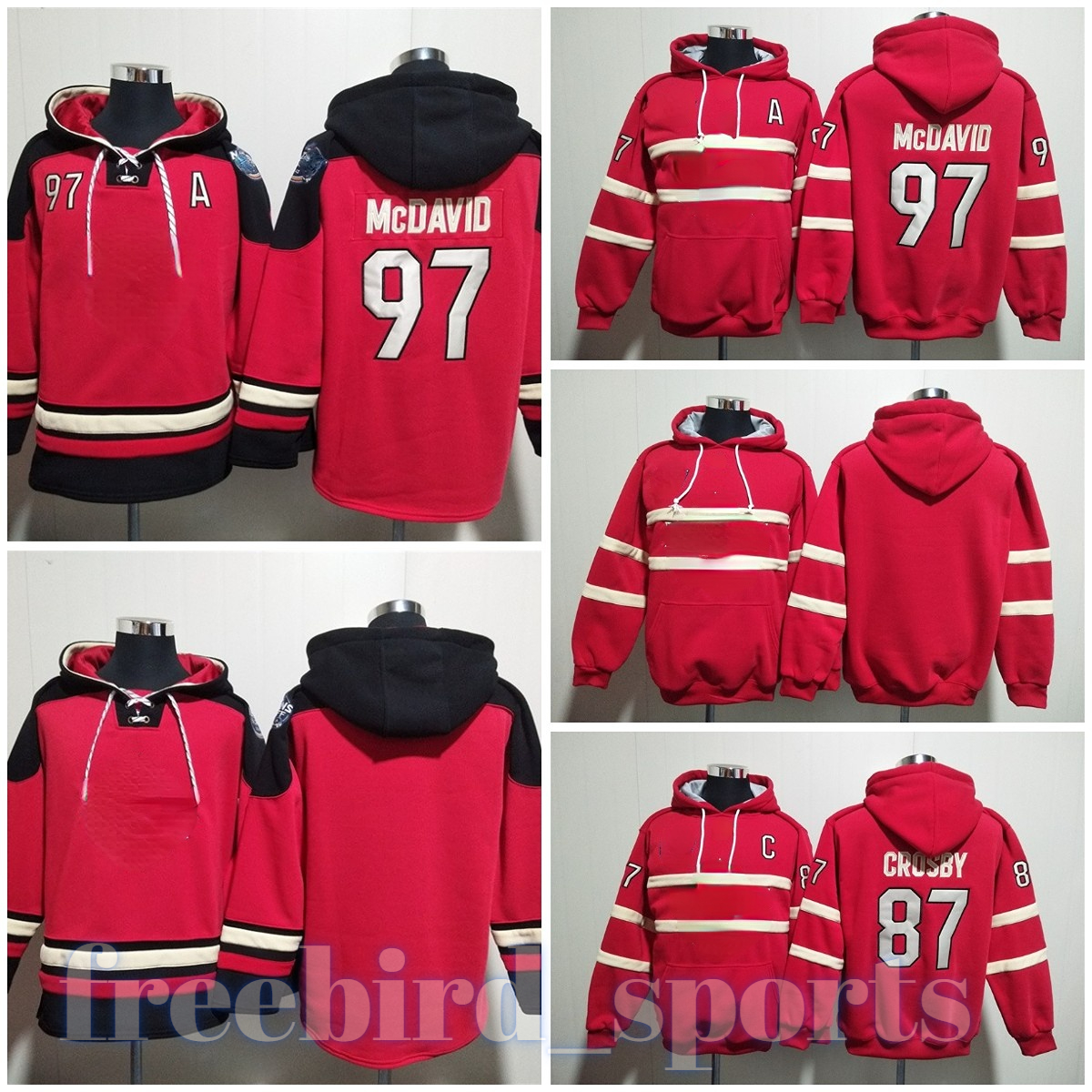 Mens Cotton Hoodie Canada Team Hoodie Hockey 97 Connor McDavid Sidney Crosby Red Stitched Men sweatshirt