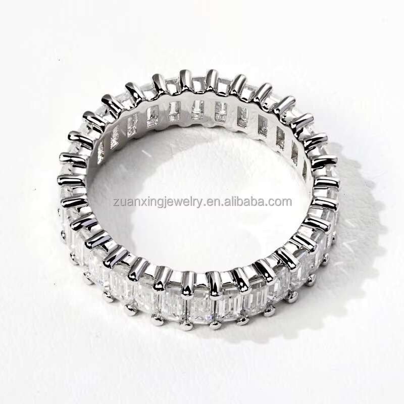 Spot Goods Engagement Weeding Anniversary Rings VVS VS GRA Certificated Rings S925 D Rings Mosan Diamond