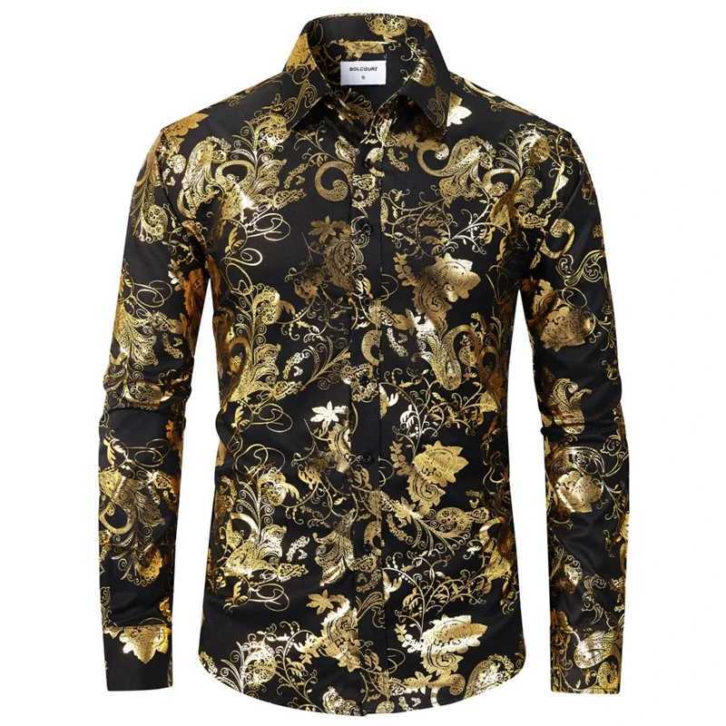 Luxury Baroque 3D Print Formal Wear Shirt Men Casual Button Shirts Comfortable Long Sleeve Male Multicolor Clothes Tops K251110