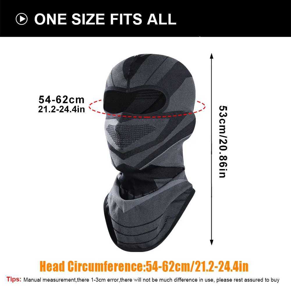 Motorcycle Balaclava Full Face Mask Breathable Moto Motorbike Cycling Hood Cap Windproof Ski Racing Riding Motocross Neck Warmer S251110