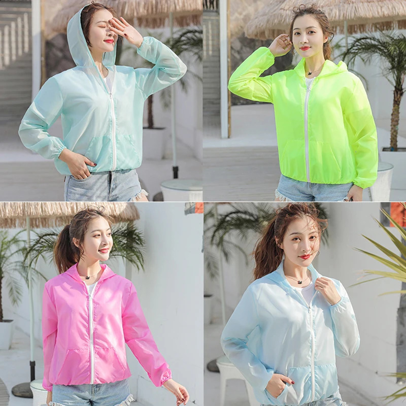 Womens Summer Sun Protection Coat Anti-UV Quick Dry Jacket Sports Windbreaker Cycling Running Sunscreen Outdoor Casual Tops 250411
