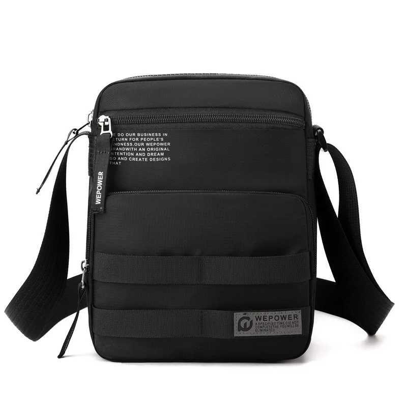 Fashion business shoulder bag wear-resistant water repellent mens commuting travel waterproof shoulder crossbody bagT251110