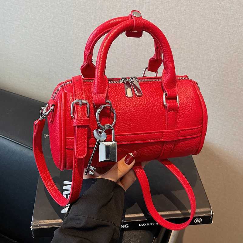 Fashionable and minimalist shoulder bags cylindrical bags daily multifunctional solid color trendy crossbody bags suitable fT251110