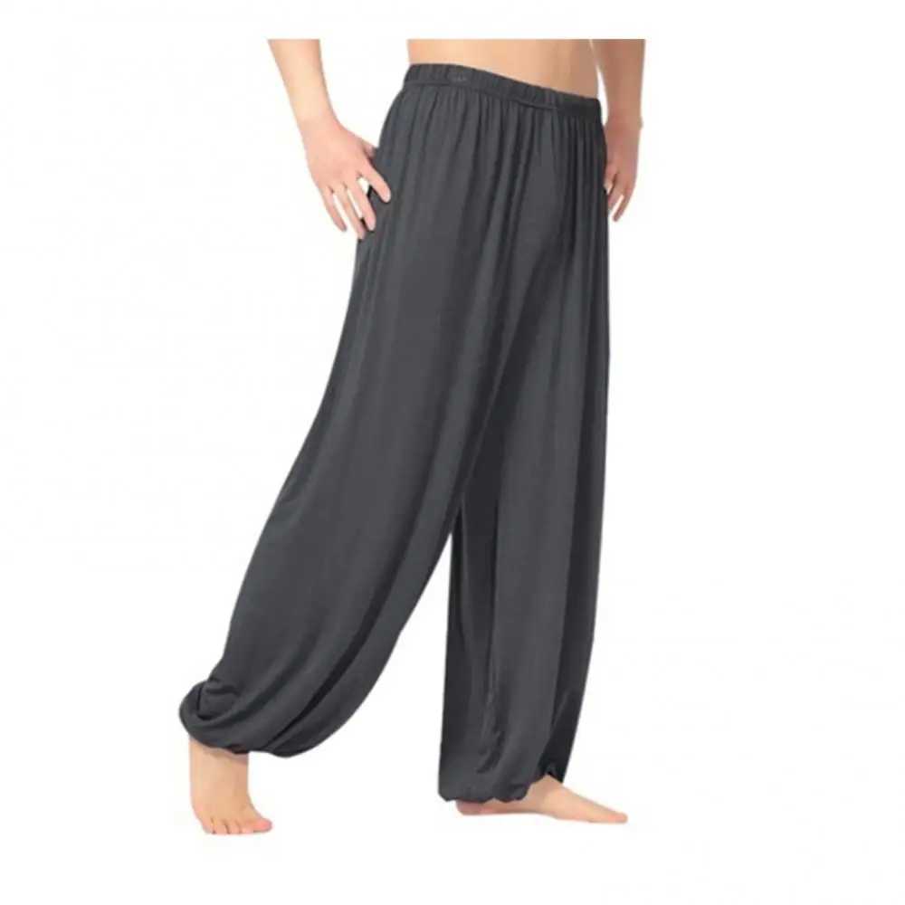 Mens casual bag yoga harem pants summer loose and breathable casual bag Trouser jogging pants mens clothingXJ250410