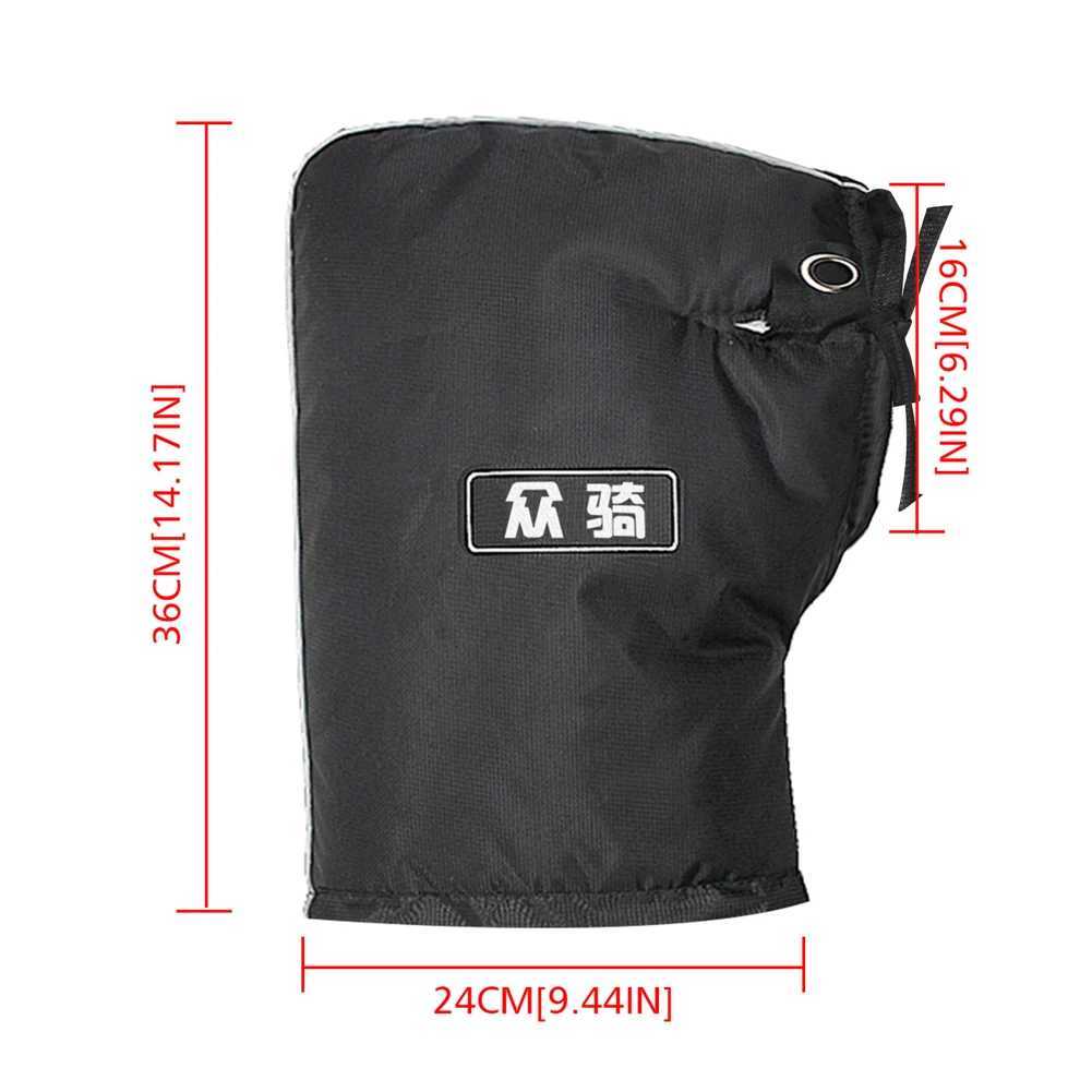 Waterproof Motorcycle Handlebar Muffs Hand Protector Winter Windproof Thickened Warm Thermal Mobile Handle Bar Cover Gloves S25118{category}
