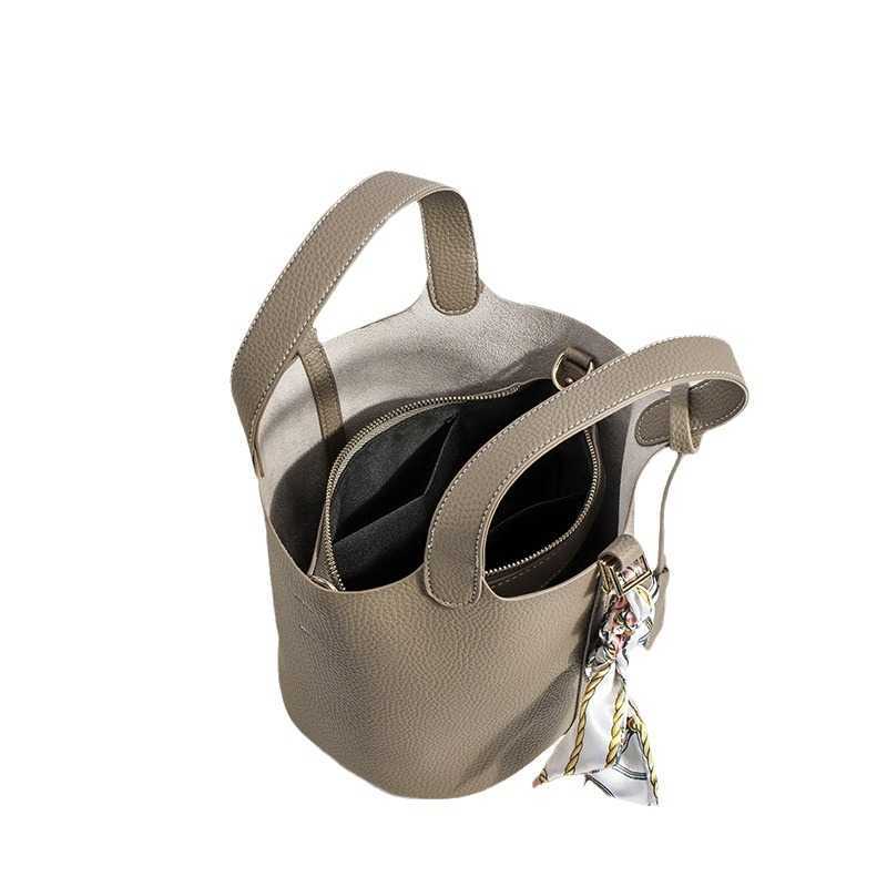 Storage Bags Bucket bag new fashion trend western-style simple and high-end handbag large capacity casual shoulder crossbody bag