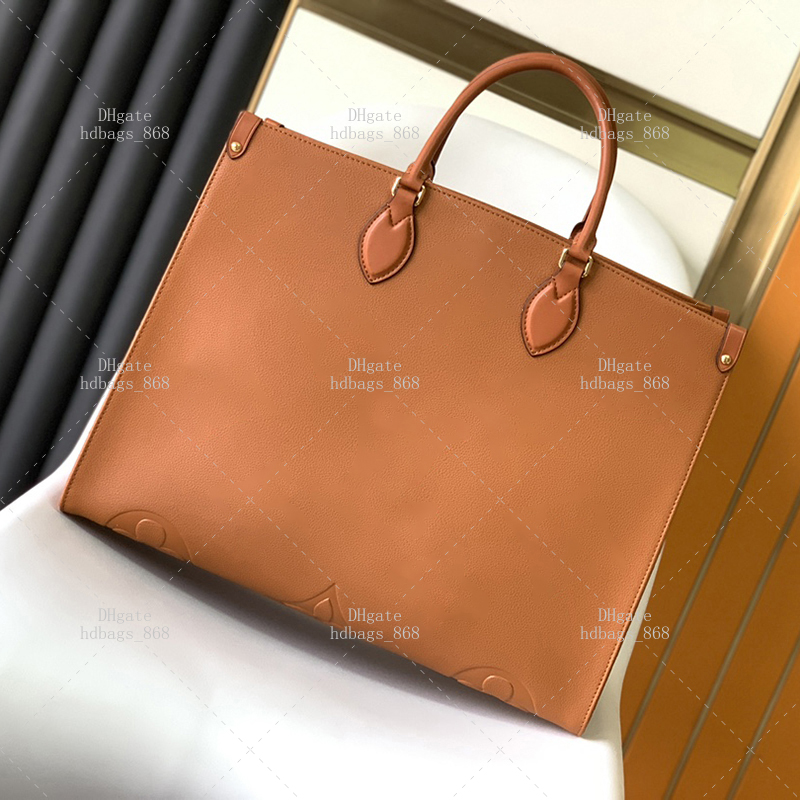 Genuine Leather Shoulder Bag - Top Quality Designer Tote GM Size 41cm Shopping bag with Box L006