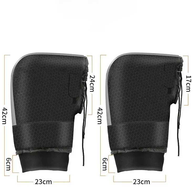 1Pair Motorcycle Handlebar Muffs Waterproof Handlebar Mitts Snowmobile Gloves Winter Thermal E-Bike Cycling Motorbike Gloves S25118{category}