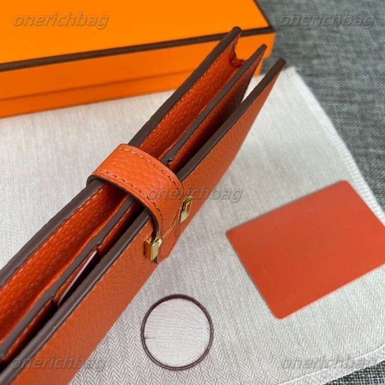 Fashion Designer Wallet Her Bag Women Short Purse Emed Wer Letters Wallets Credit Card Holders Her Bag Mess Ladies Plaid Money Clutch Bags Pueses With Orange Box D55