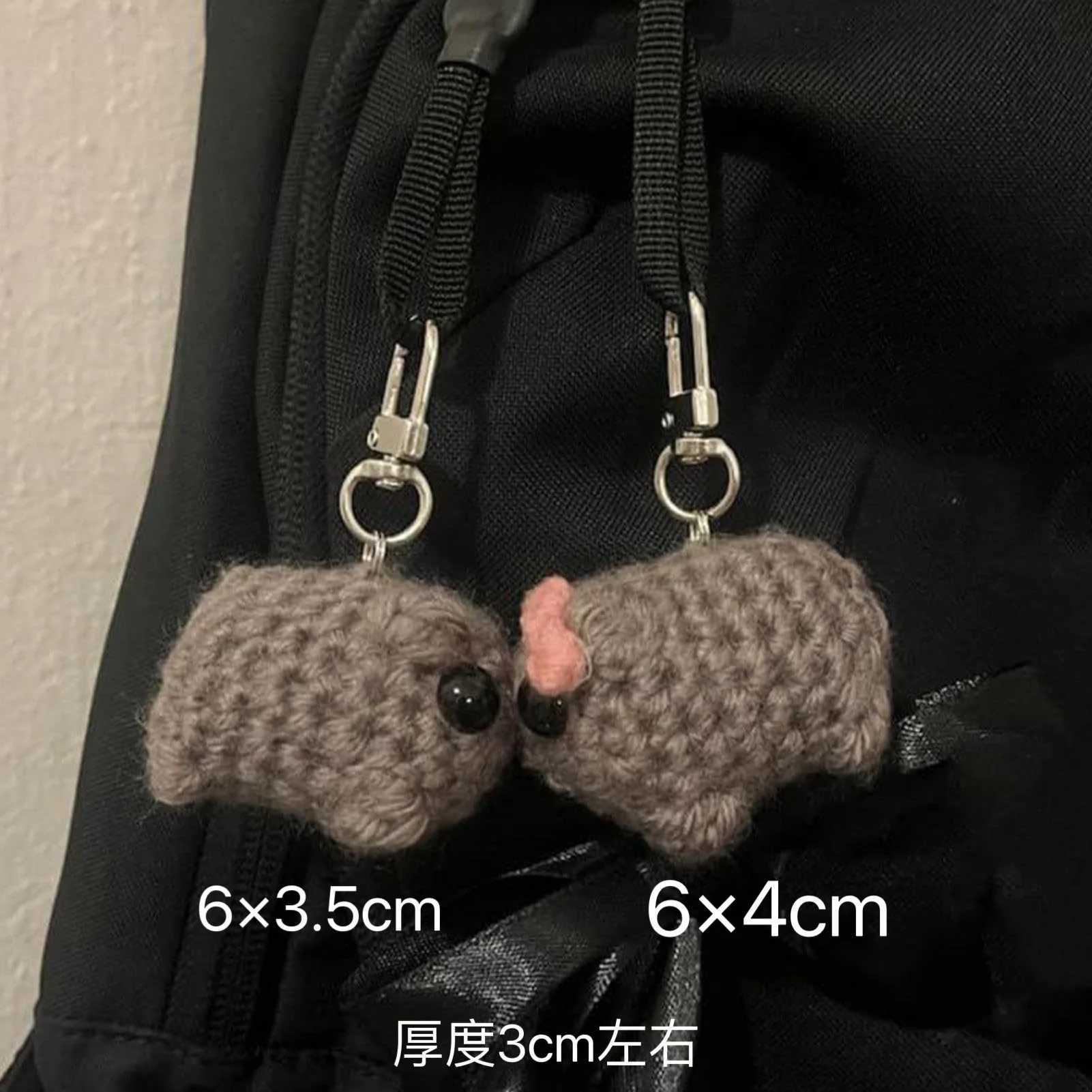 Yupsk Music Sad Hamster Meme Plush Toy Keychain Bag Fun Pendant Keychain Jewelry Womens Birthday Gift W250411