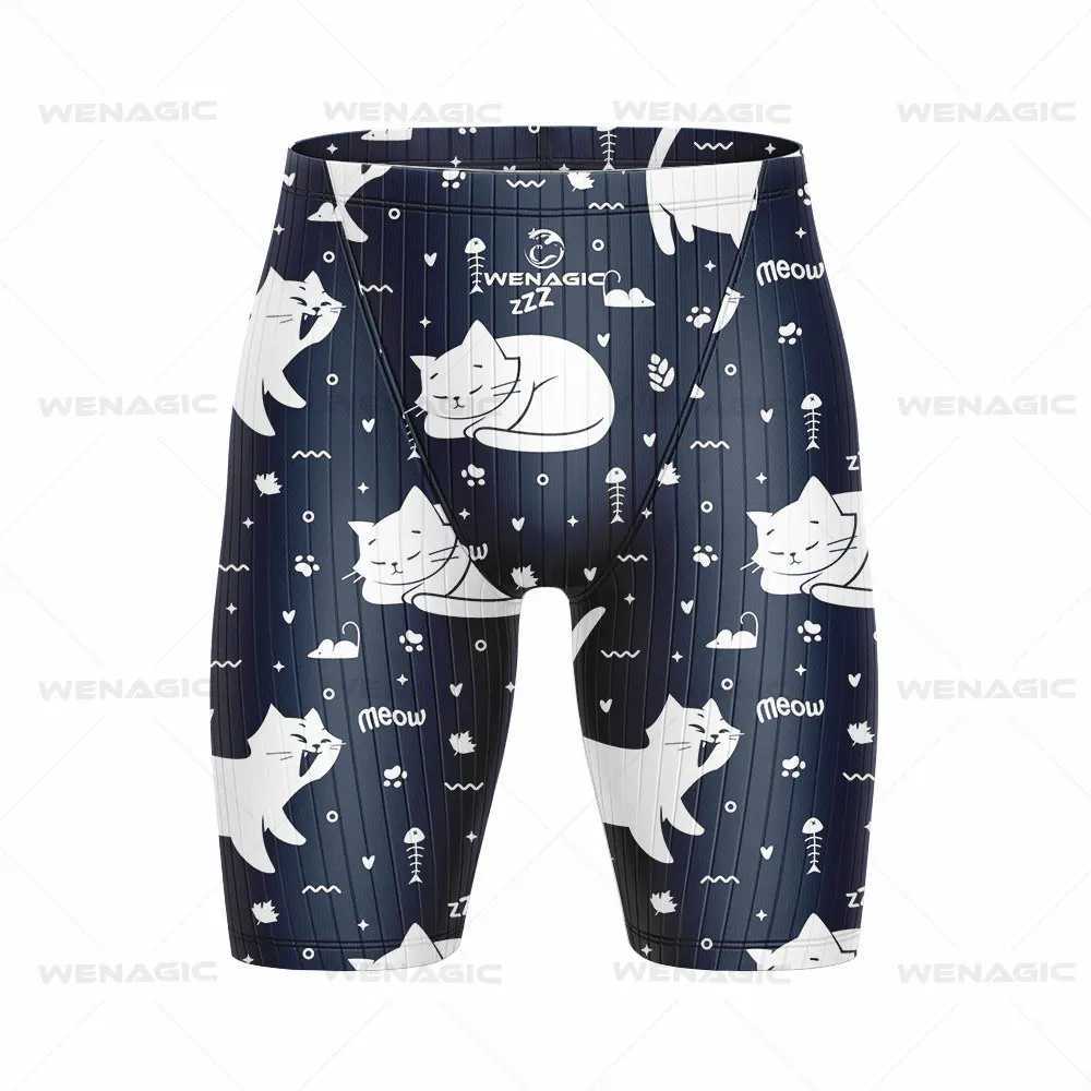 Mens swimsuits training shorts beach tight swimsuits interference running surfing shorts diving shortsW250410