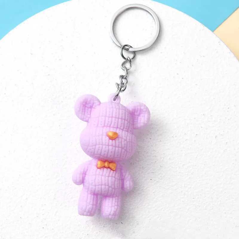 Creative Bear Keychain Colorful Bear Hot - Selling Pendant Keychain Accessories W250411