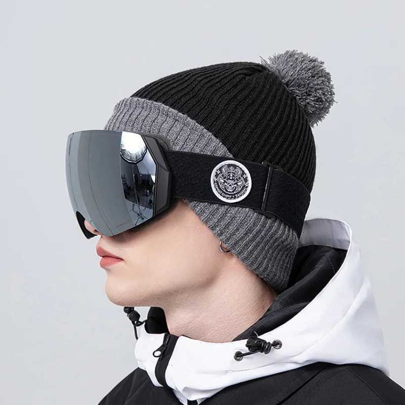 COPOZZ New Ski Goggles Double Lens Anti-fog UV400 Men Women Winter Snowboard Sports Adult Professional Adjustable Ski Goggles K251110