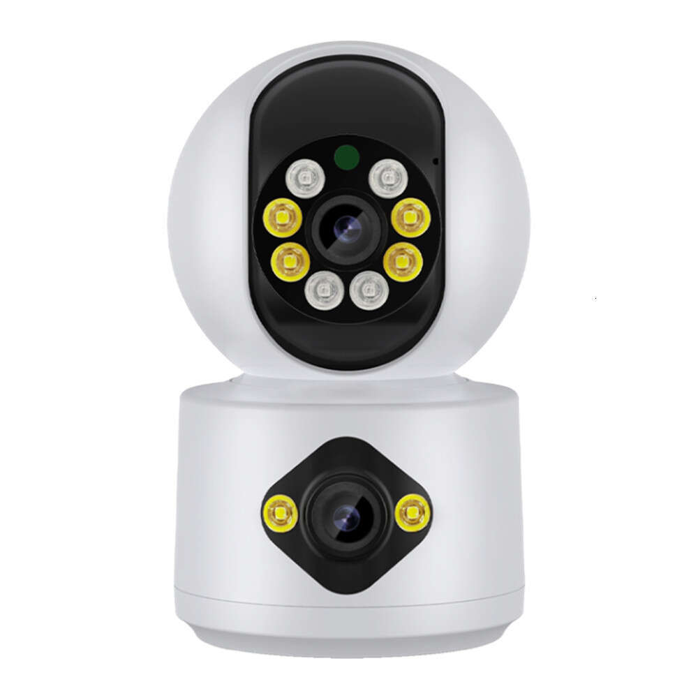 Gun and ball linkage binocular dual screen wireless surveillance camera home 360 degree mobile phone remote night vision
