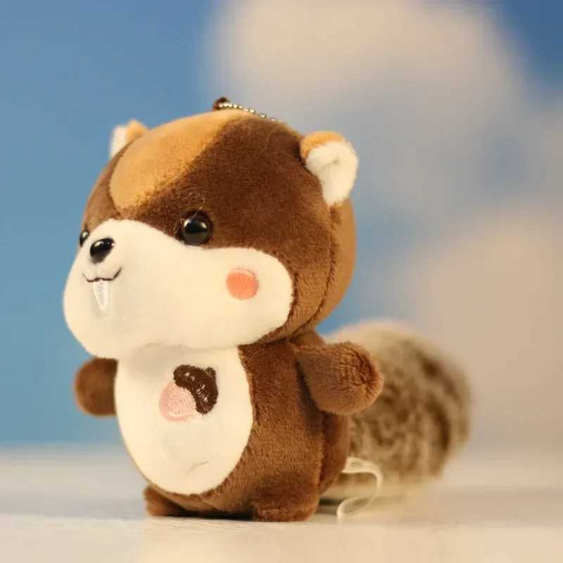 Cute Squirrel Plush Toy Kawaii Animal Keychain Squirrel Plush Toy Bag Decorative Pendant Holiday Gift Fashion W250411
