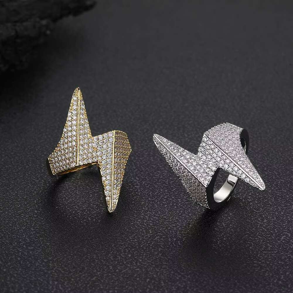 Mens Fashion Ring 925 Silver Paired With 14k 18k Gold Plated Vvs Mosan Diamond Customized With