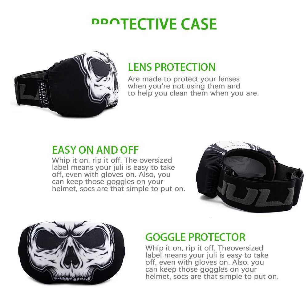 MAXJULI Goggle Cover Microfiber Goggles ProtectorIdeal for Snow Ski Goggles Protect Scratch dustproof 3000 K251110
