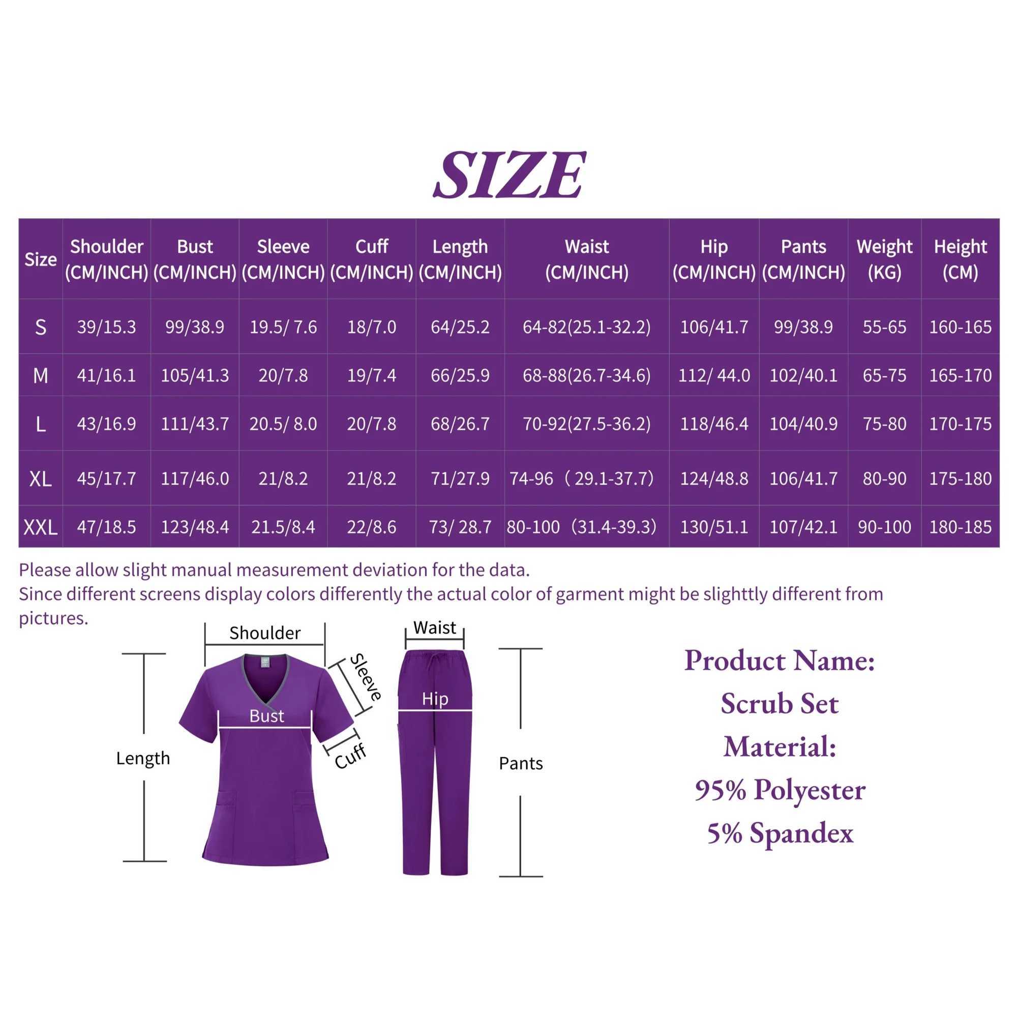 High quality surgical uniform womens hospital clinical beauty Sn Spa top and pants medical womens care scrub suit set X250410