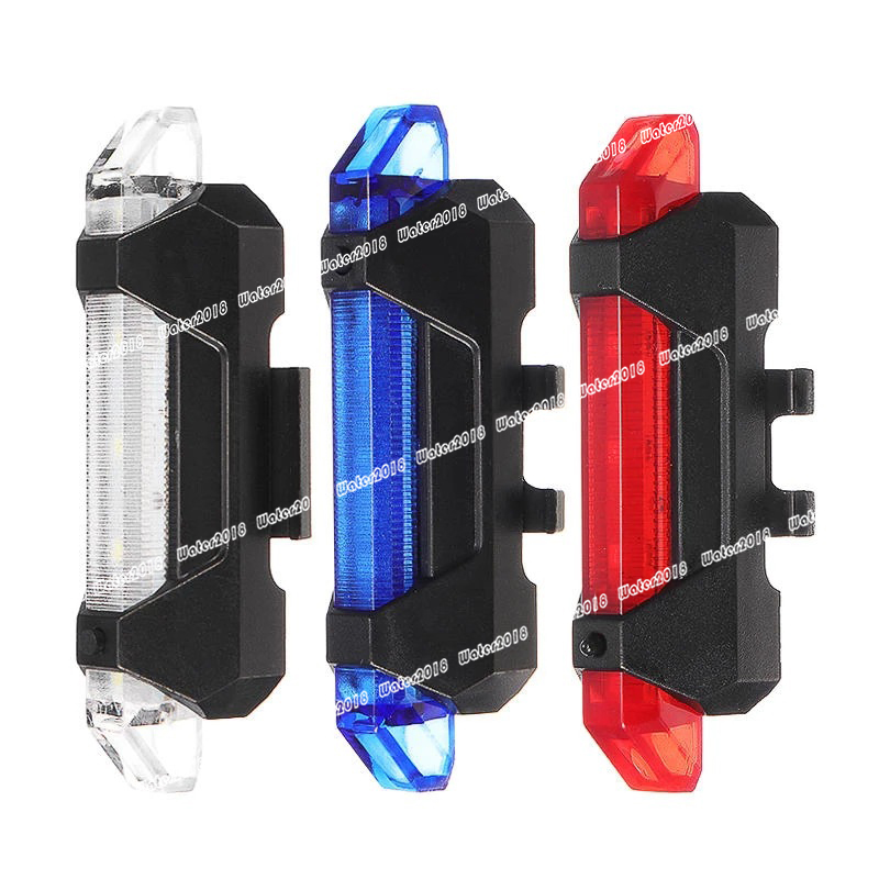 5 LED USB Rechargeable mountain Bike Tail Warning Light Rear Safety Lamp Cycling Bicycle Reflector lights