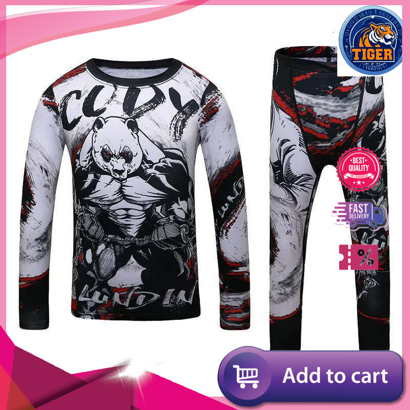 Ddmytiger China Domestic Kid S Gym MMA Bo Jerseys Baby Boys Underwear Sport Set Suit Rashguard Kickbo Tight Trousers Children BJJ Sportsuit Ddmytiger