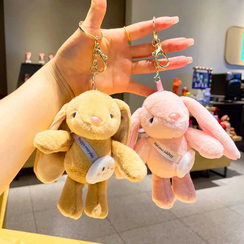 Wholesale keychain couple backpack cartoon plush toy pendant W250411