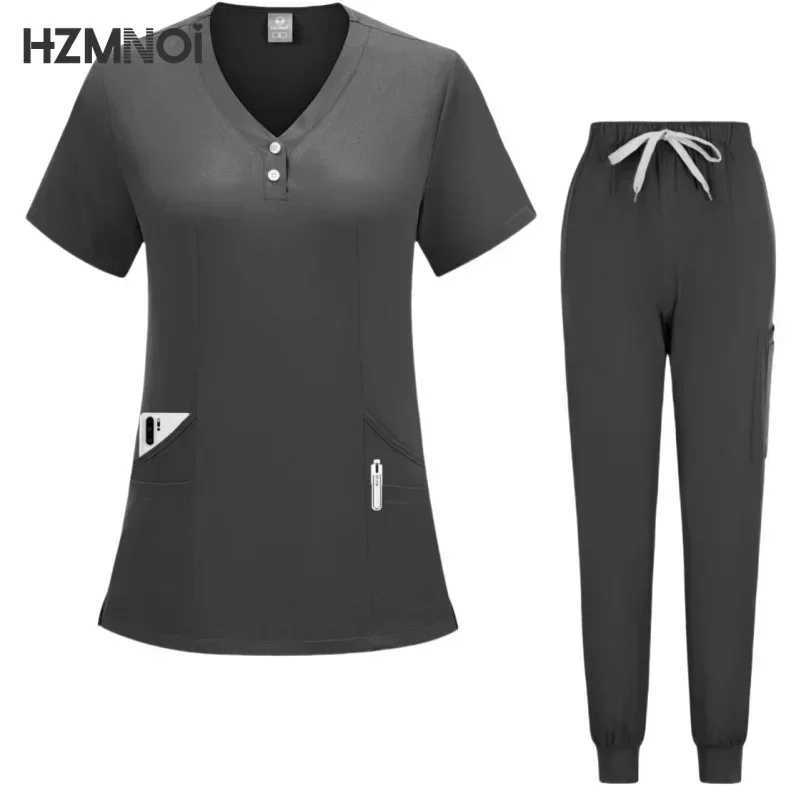 Hospital Scrubs Sets Nurse Accessories Medical Clothing for Women Work Uniforms Dental Clinic Beauty Sn Spa Workwear Overalls X2504101