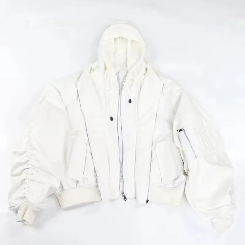 Lautaro Autumn Winter Oversized Thickened Warm Red Black Pu Leather Jacket Men Unisex Clothes Cool Grey Hoodie 251103