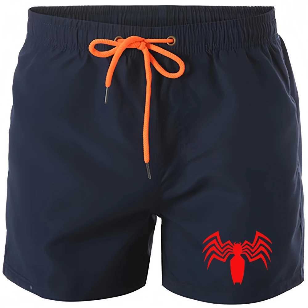 2024 Spider print mens quick drying swimsuit mens swimsuit mens swimsuit summer swimsuit surfing boxer BrieW250410