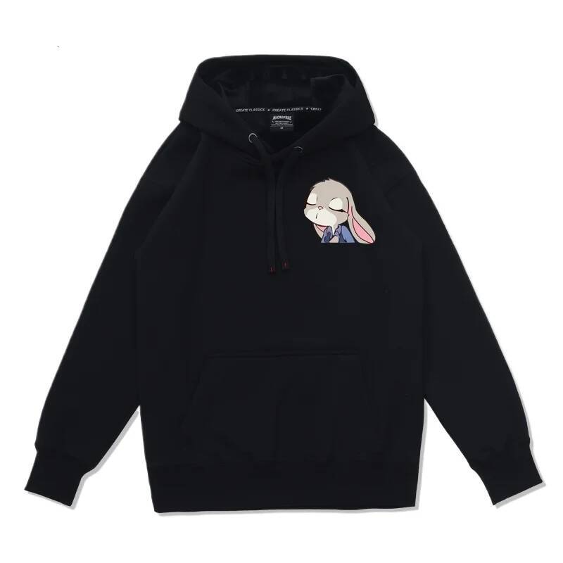 Disney Zootopia Spring and Autumn Couple Crazy Zootopia for Women New Trendy Loose Hooded Sweater Coat Top