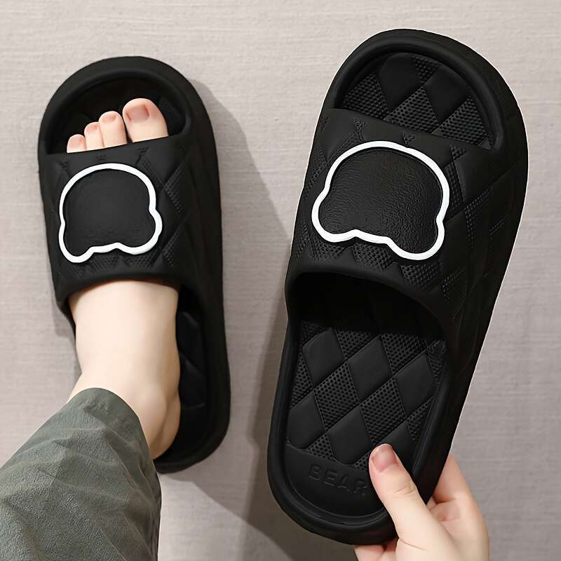 Men's slipper designer sandals Summer Slides Soft Sandals Fashion Home Bear Cartoon Flip Woman Man Bathroom Shoes