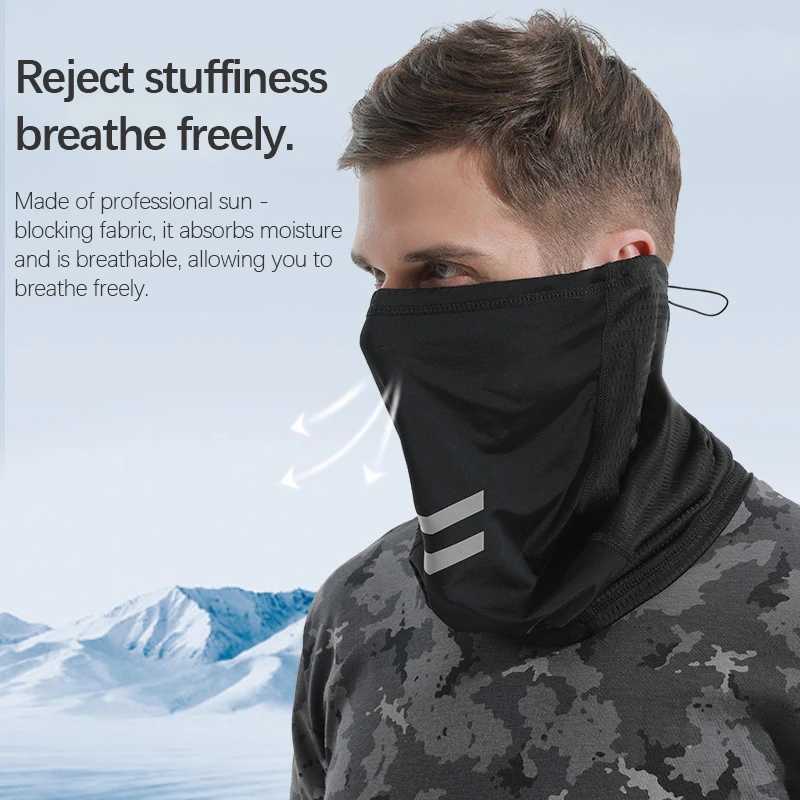 Summer Cycling Mask Camping Neck Cover Hiking Reflective Strip Breathable Adjustable Cool Motorcycle Sun Protection Men Women S251110