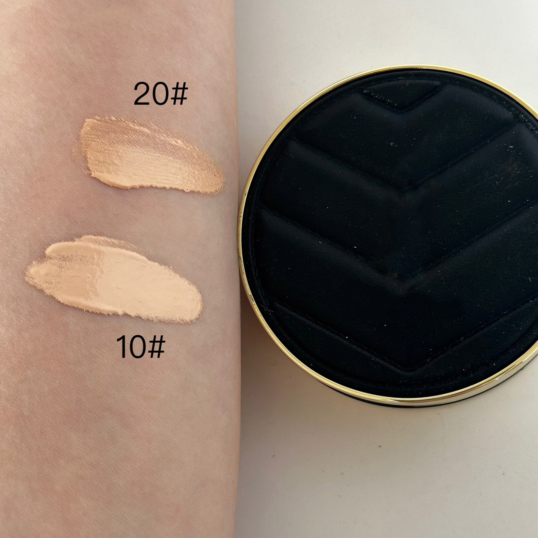 New Version Magnetic Button Black PU Leather Cushion Foundation Cream B10 B20 14g Couture Collection Designer Cushion Foundation