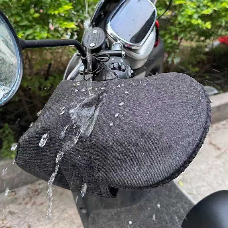 Motorcycles Handlebar Gloves For E-bike Motorcycles Outdoors Sun Protection Windproof Waterproof Handlebar Cover Accessories S25118{category}