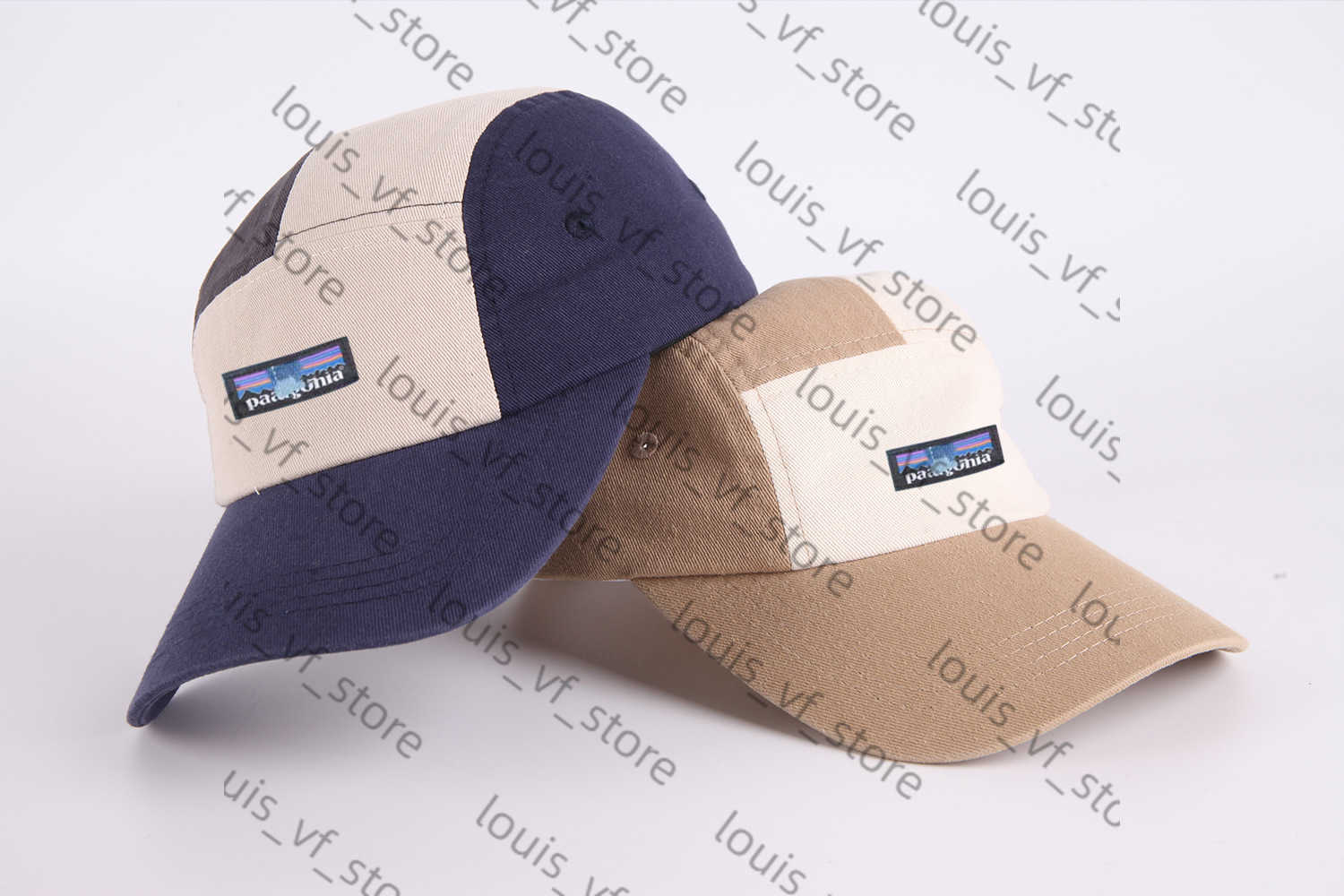 Soft Top Color Blocked Curved Washed Cotton Baseball Cap for Men Breathable Summer Sun Protection Truck Hat H250411
