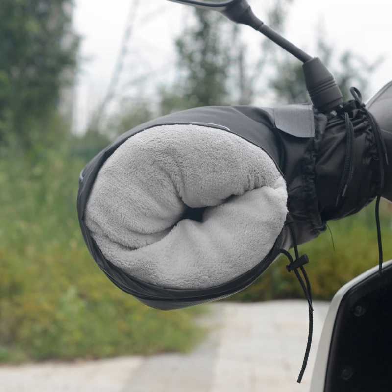 Bike Handlebar Mitts Fleece Liner Winter Fat Bike Mittens Extreme Cold Weather Waterproof Warmer Gloves S25118