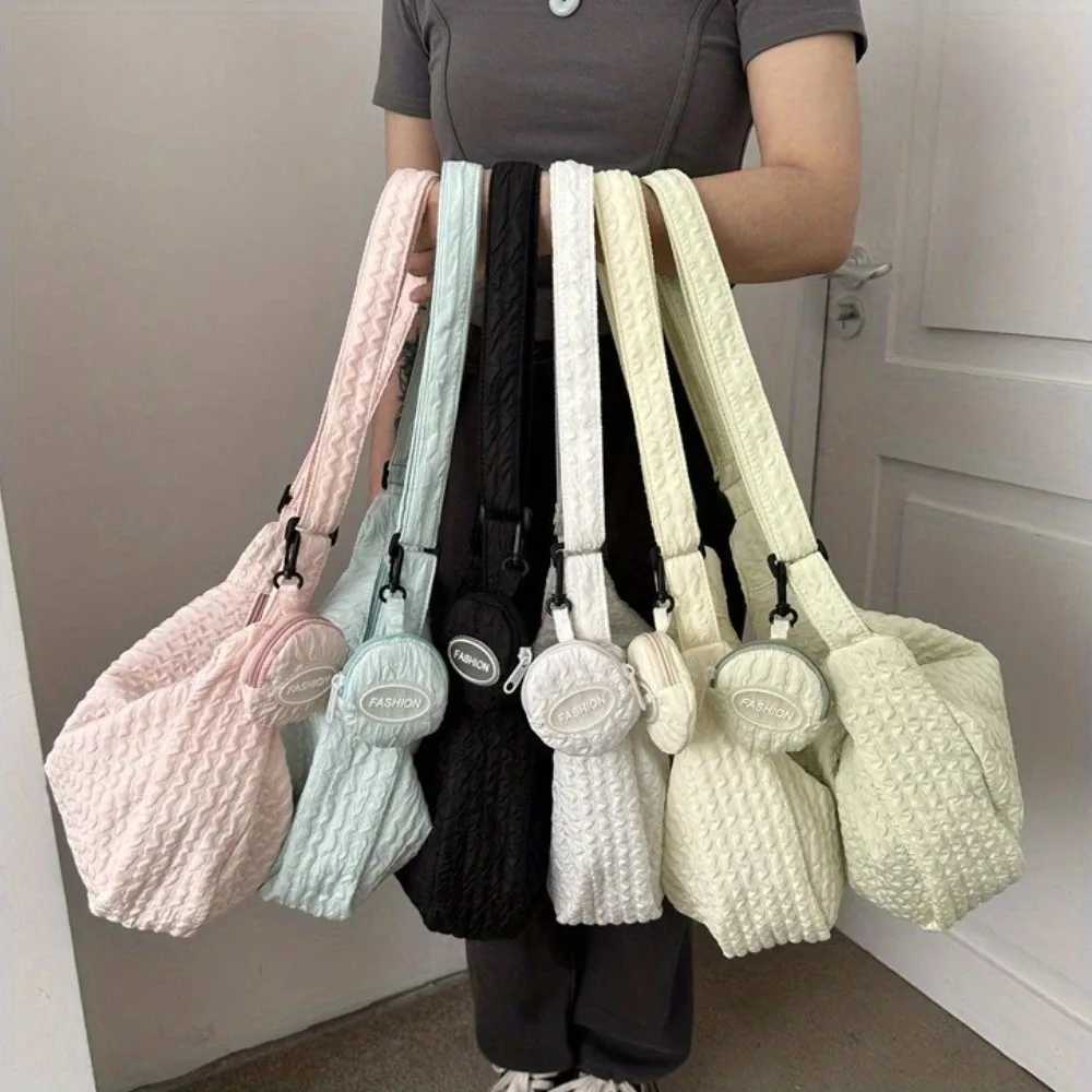 Customize Canvas Girls Bag - Personalized Name Dual Style Shoulder Crossbody Simple Ideal For Birthday/Christmas Gift for GirlsT251110