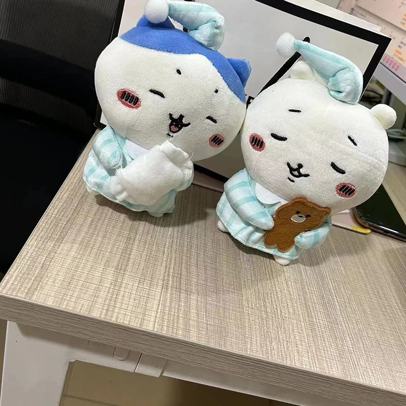 Chiikawa Usachi Xiaoba Cute Pajamas Series Plush Doll Pendant Key Pendant Bag Pendant Cartoon Toy Bedroom Ornaments Girl Gift 251110