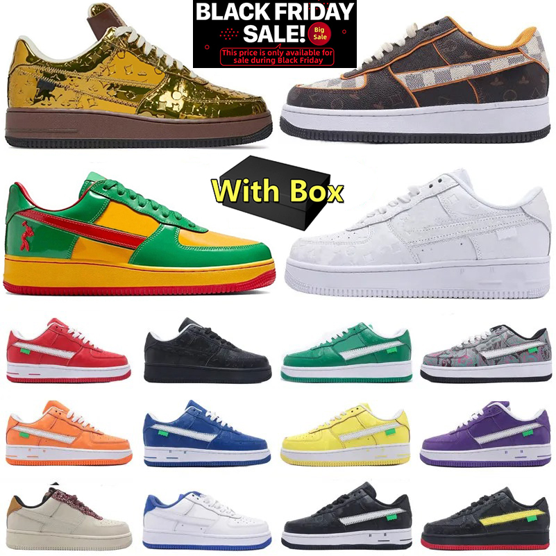 Designer Casual Shoes With Box Men Women Sports Sneakers Classic Triple White Black Mens Womens Trainers Outdoor Flat Walking Jogging Tennis Runners Shoe